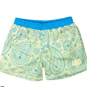 Baseball Lifestyle 101 Paisley Blue Youth Shorts M NEW